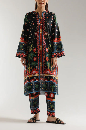 Stitched 2 Piece Printed shirt and Printed Trouser