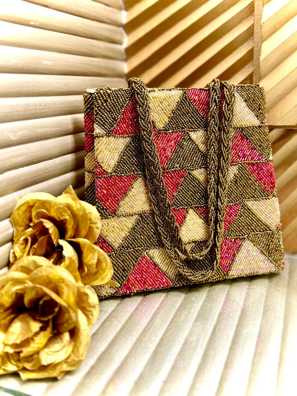 Regal Beaded Purse