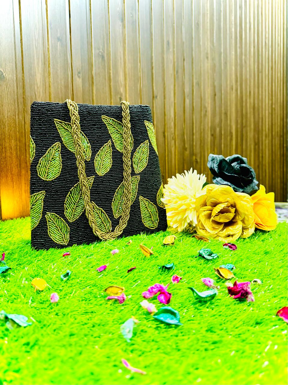 Taj Beadwork Tote